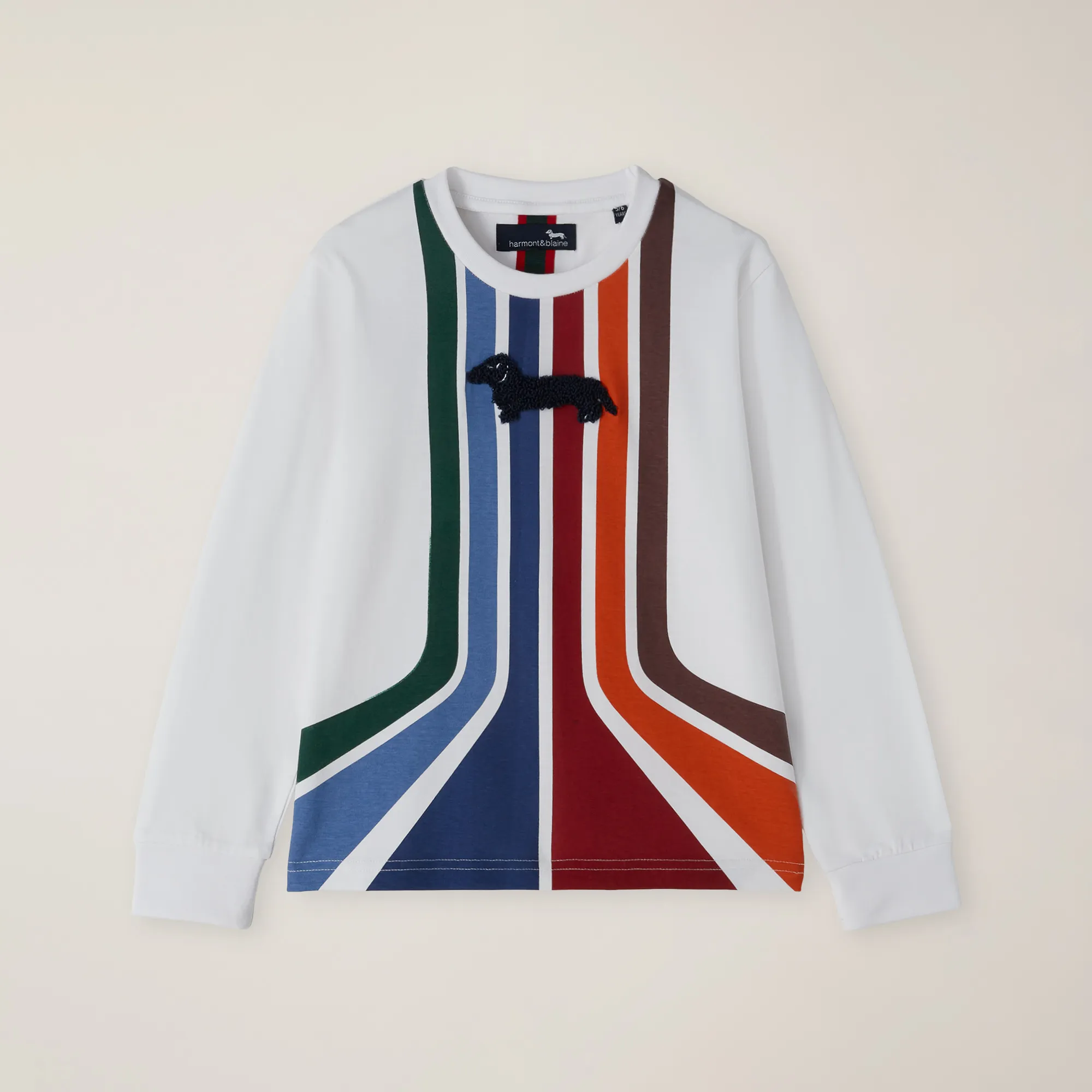 Camiseta de algodón orgánico con estampado multicolor