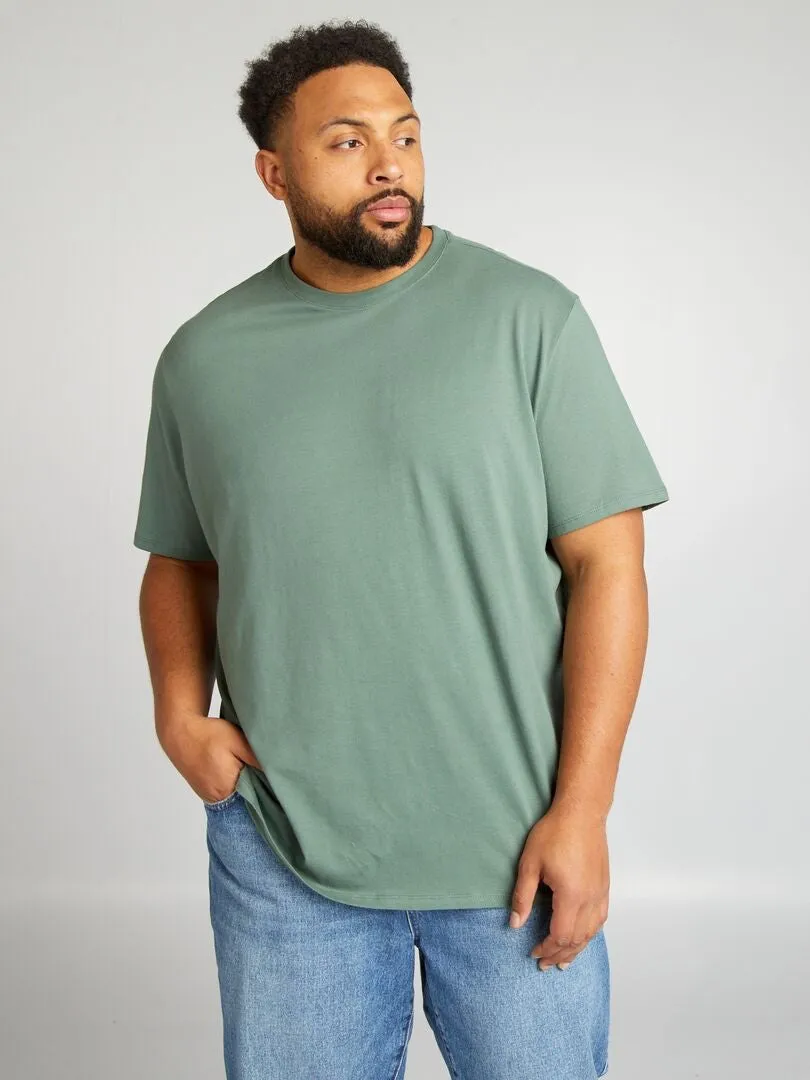 CAMISETA DE ALGODóN PURO  VERDE