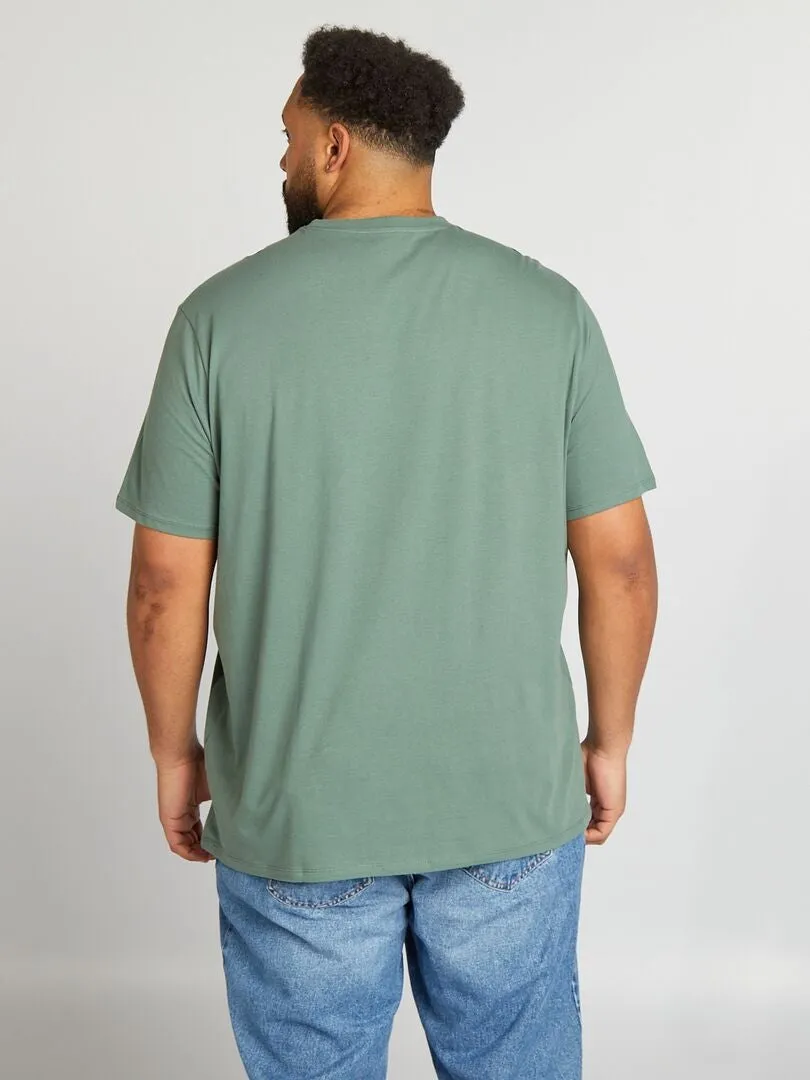 CAMISETA DE ALGODóN PURO  VERDE