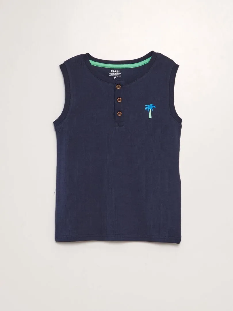 CAMISETA DE CANALé ESTAMPADA  AZUL