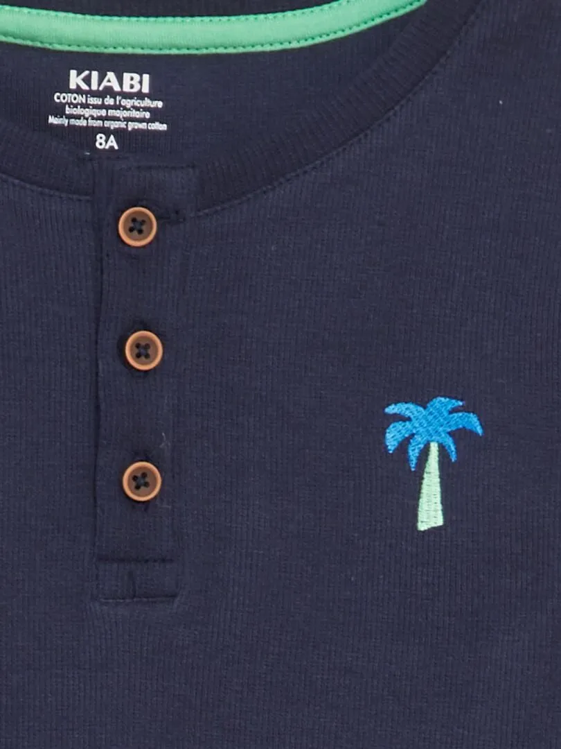 CAMISETA DE CANALé ESTAMPADA  AZUL