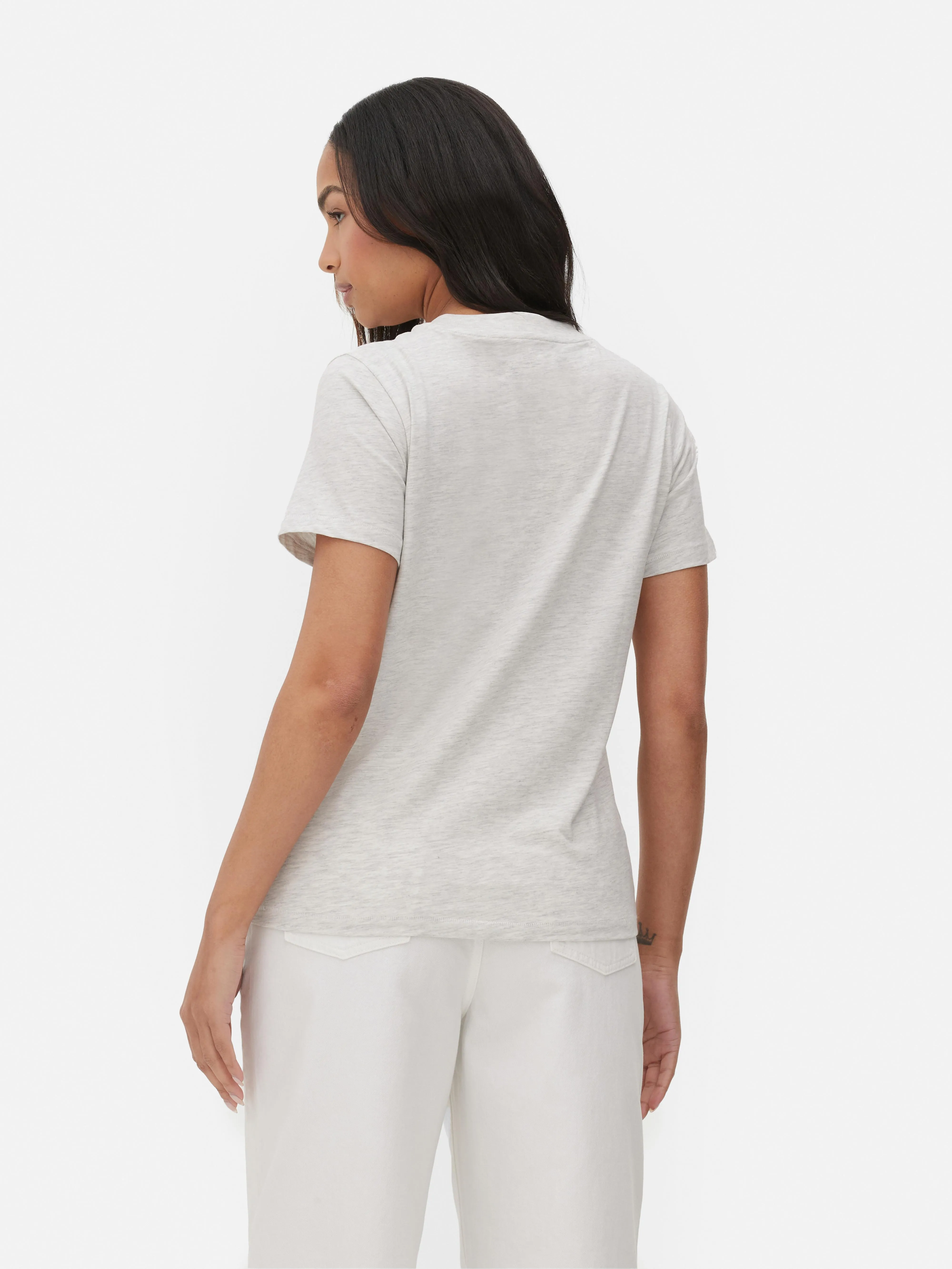 Camiseta de cuello redondo