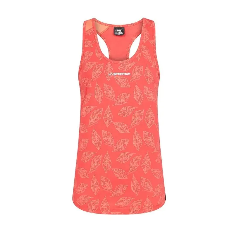Camiseta de escalada Leaf Tank La Sportiva (Hibiscus) Mujer