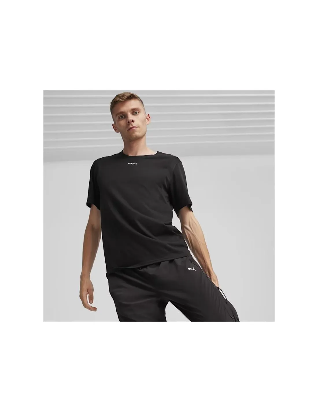 Camiseta de Fitness Puma FIT Triblend Hombre Negro