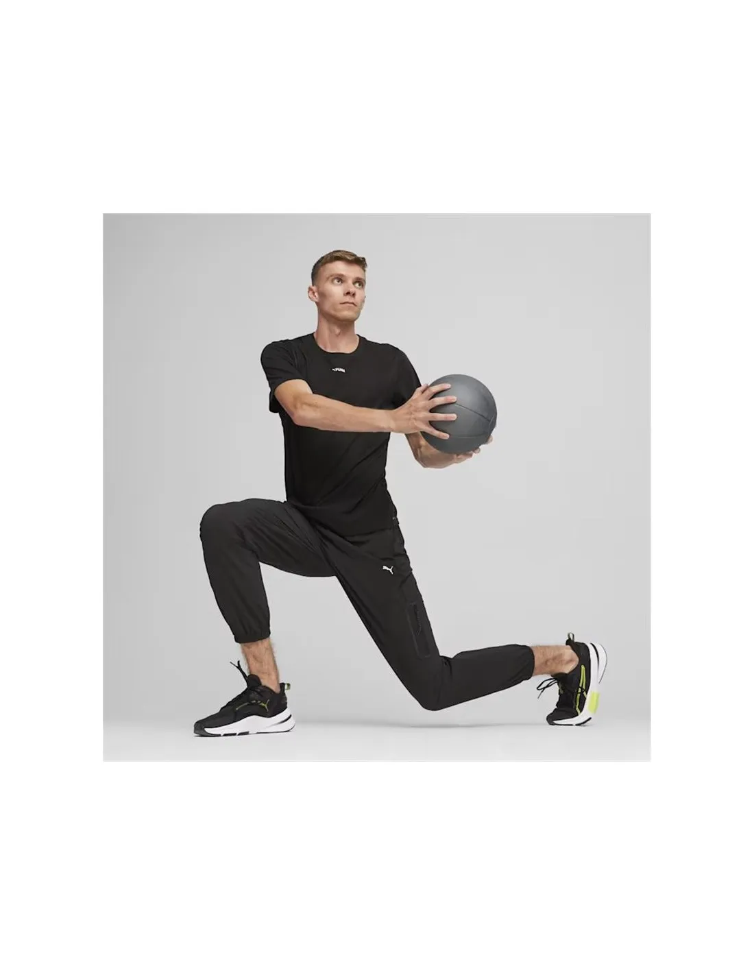 Camiseta de Fitness Puma FIT Triblend Hombre Negro