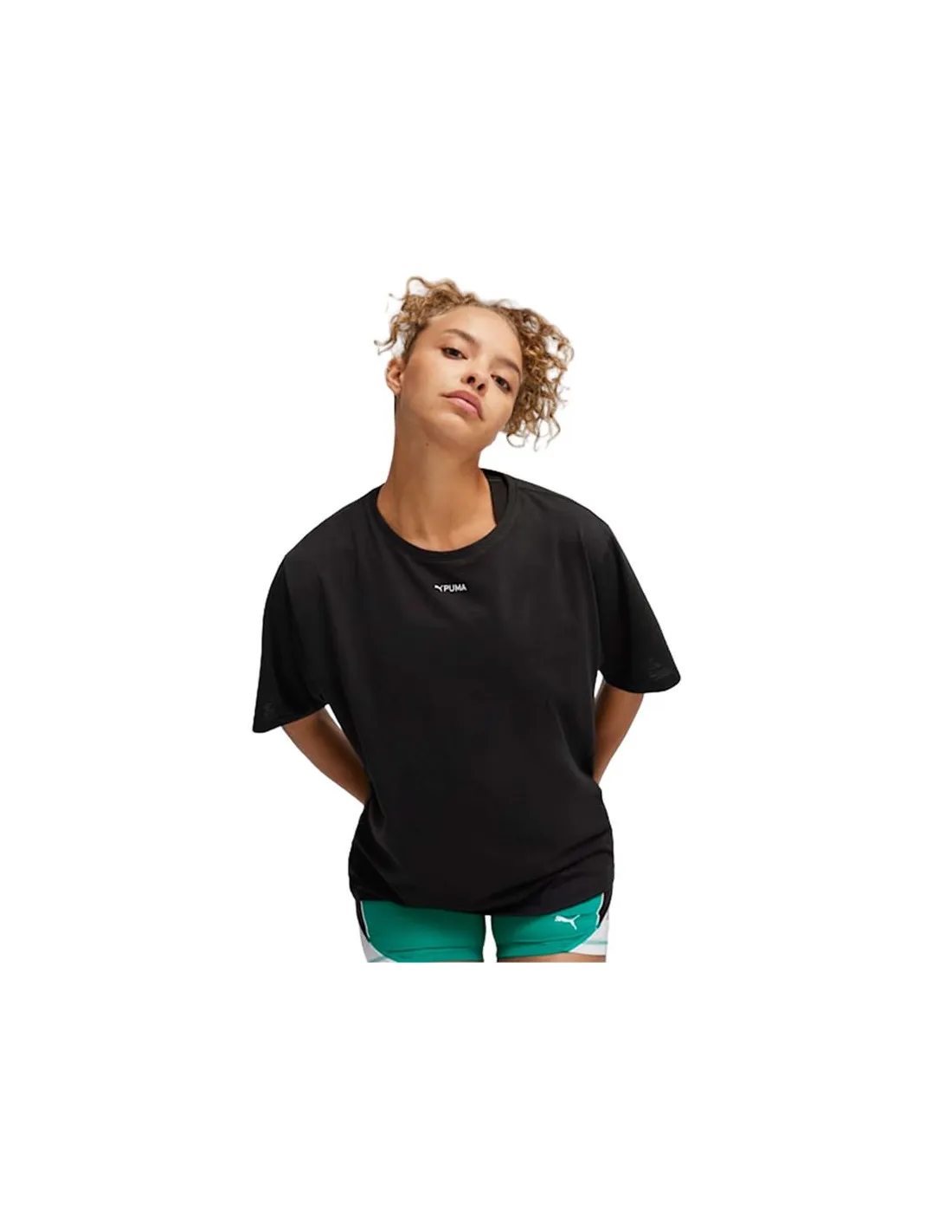 Camiseta de Fitness Puma Women's Graphic Mujer Negro