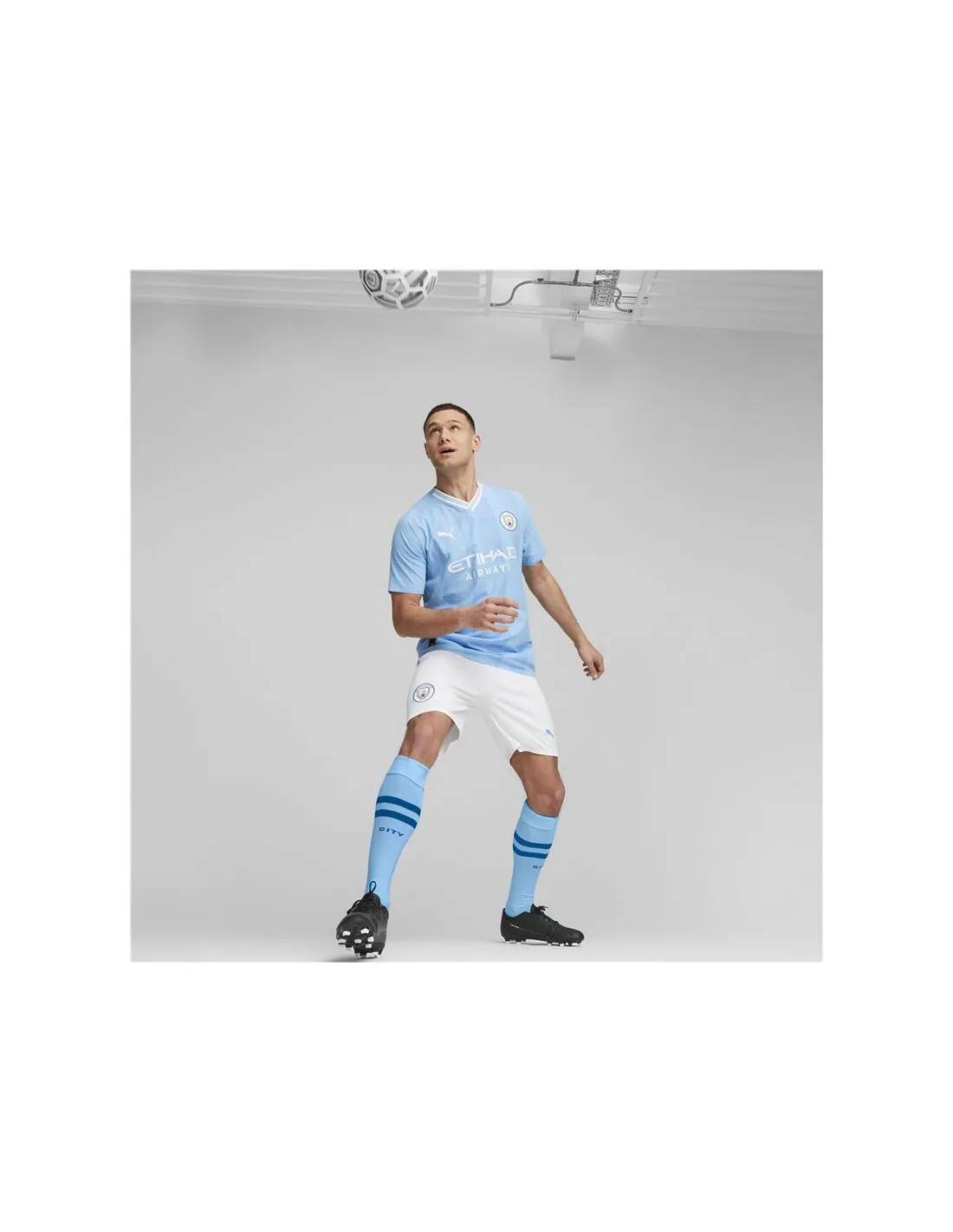 Camiseta de Fútbol Puma Manchester City Authentic Hombre Azul