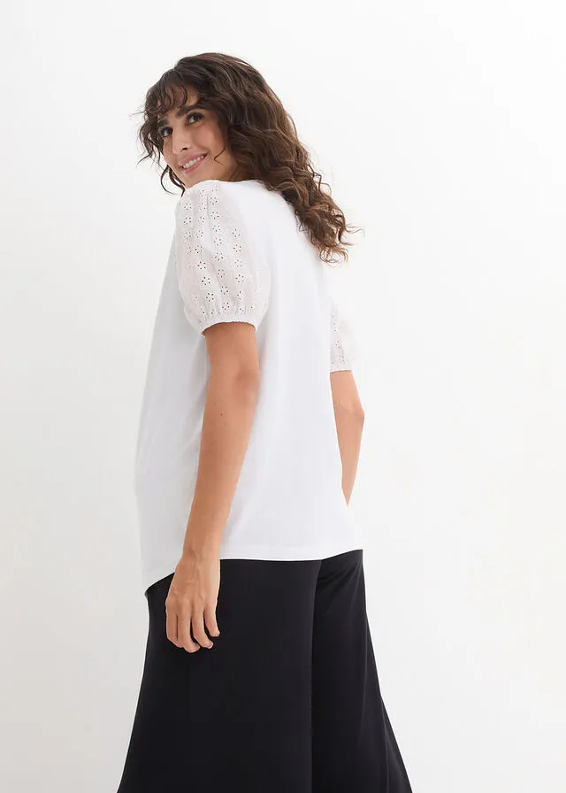 Camiseta de lactancia Blanco