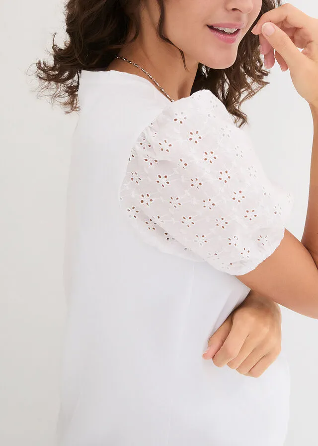 Camiseta de lactancia Blanco