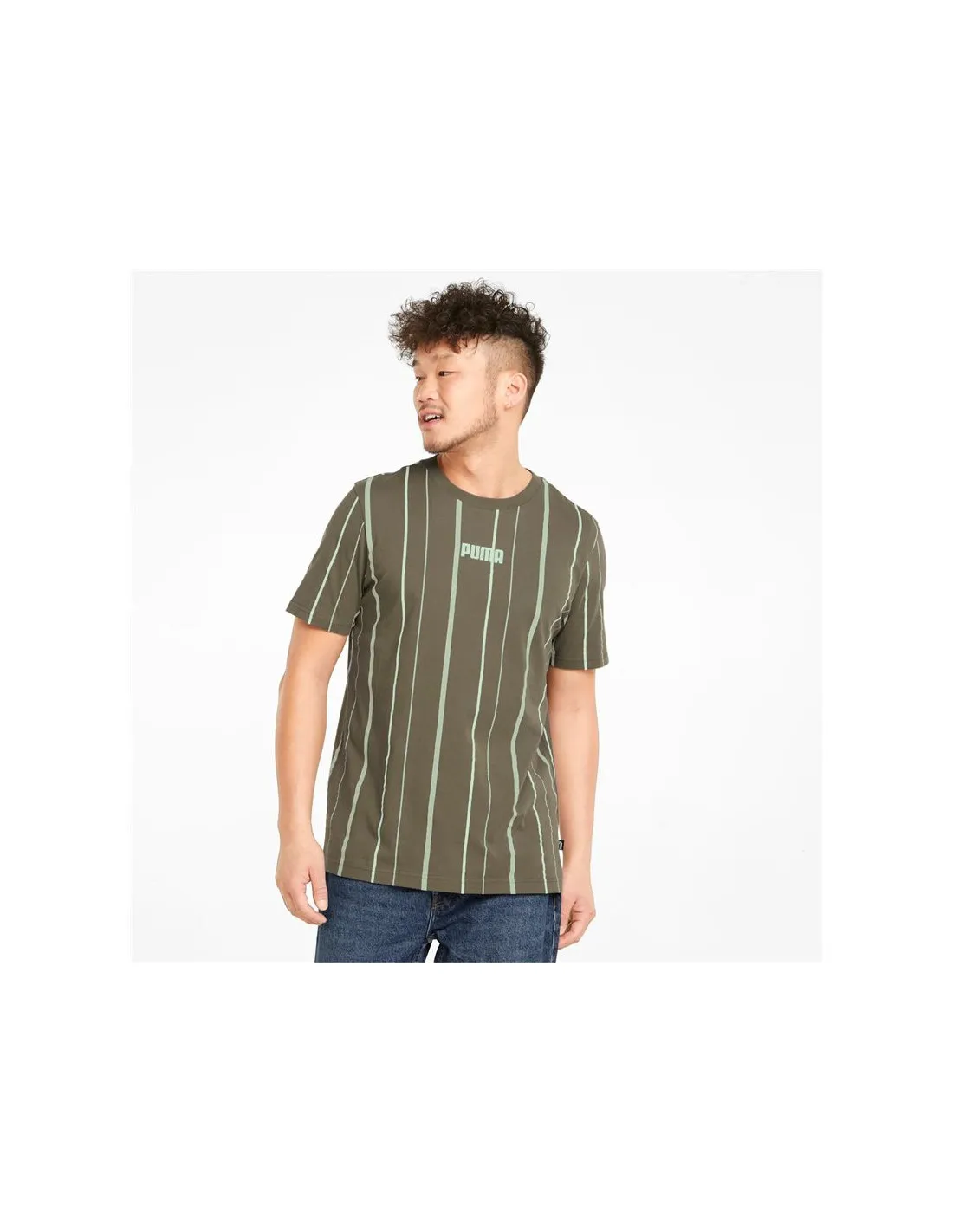 Camiseta de manga corta Puma Modern Basics M Green