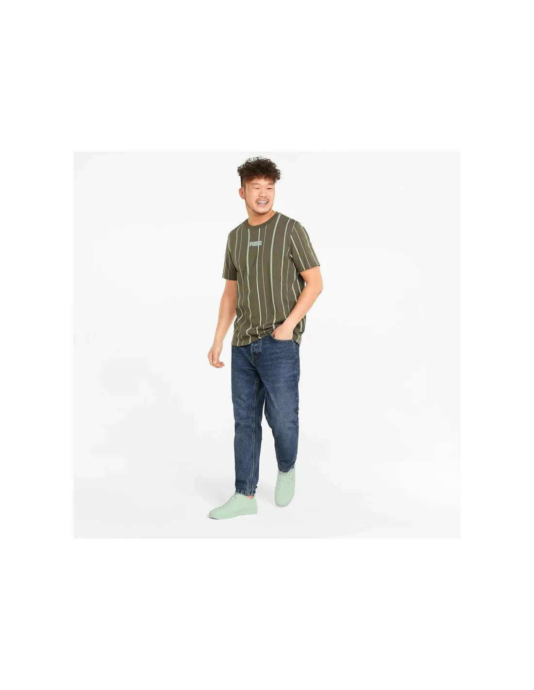 Camiseta de manga corta Puma Modern Basics M Green