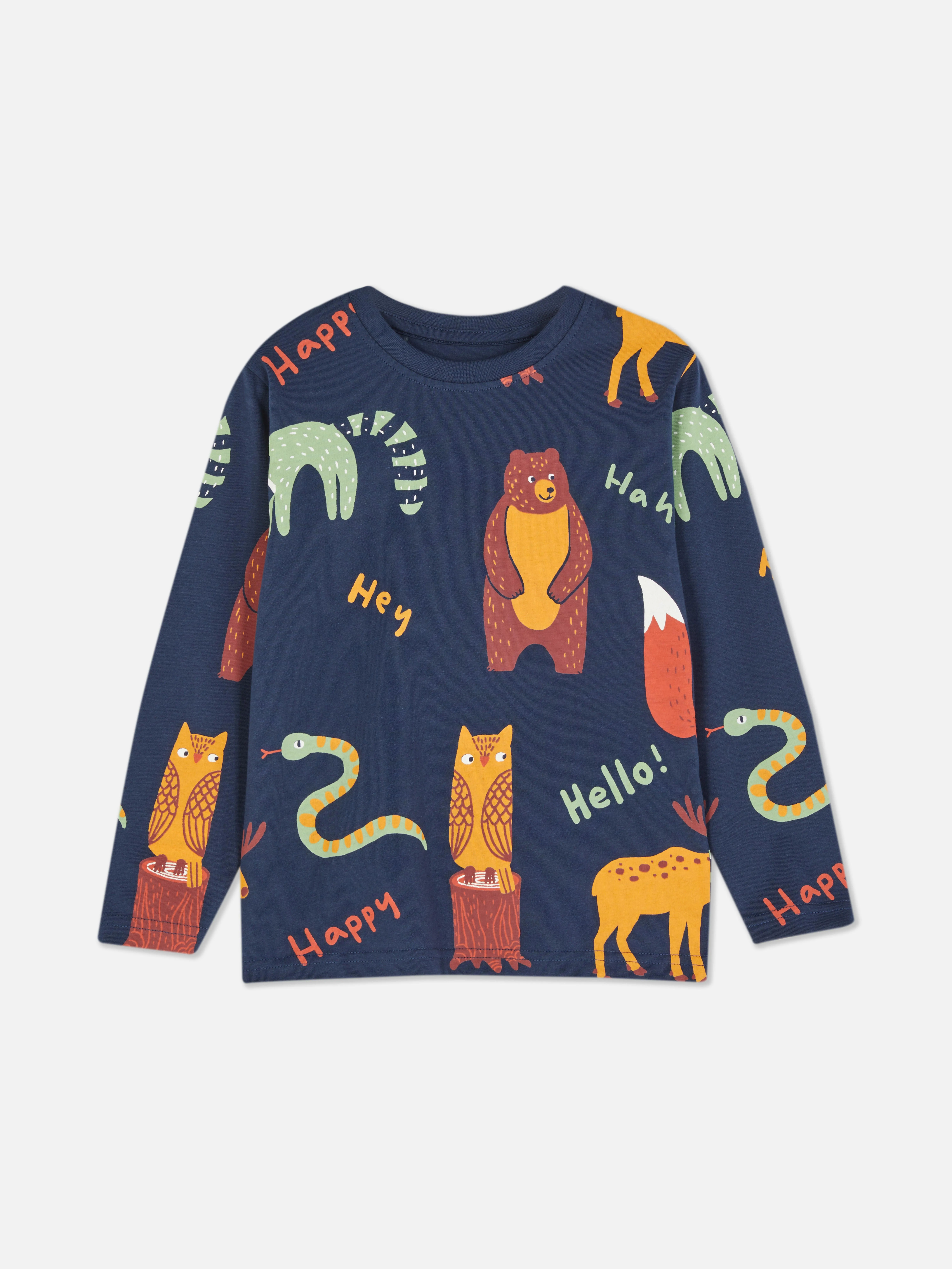 Camiseta de manga larga con estampado