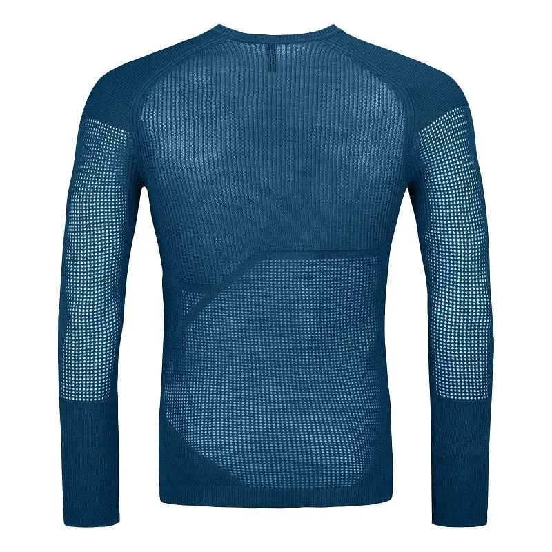 Camiseta de manga larga para hombre Ortovox Merino Thermovent (azul petróleo)