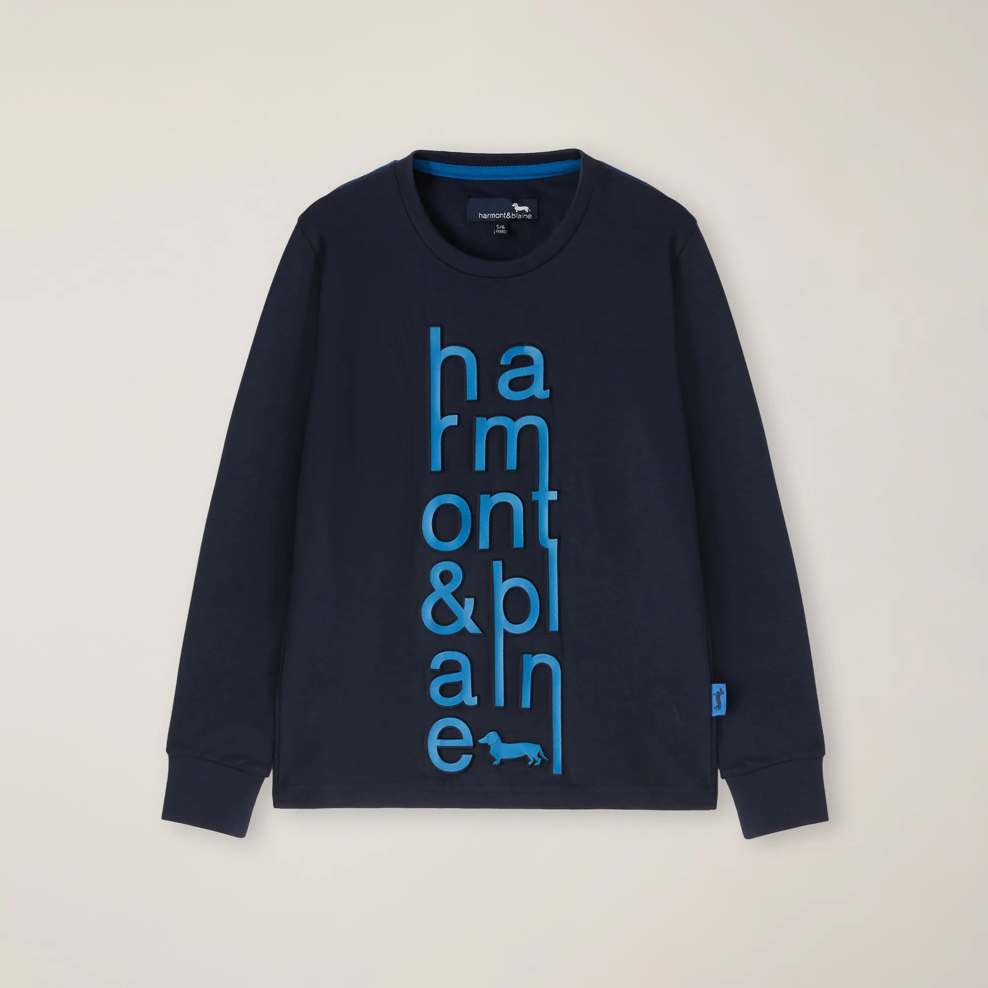 Camiseta de punto ecológico con logotipo impreso en 3D