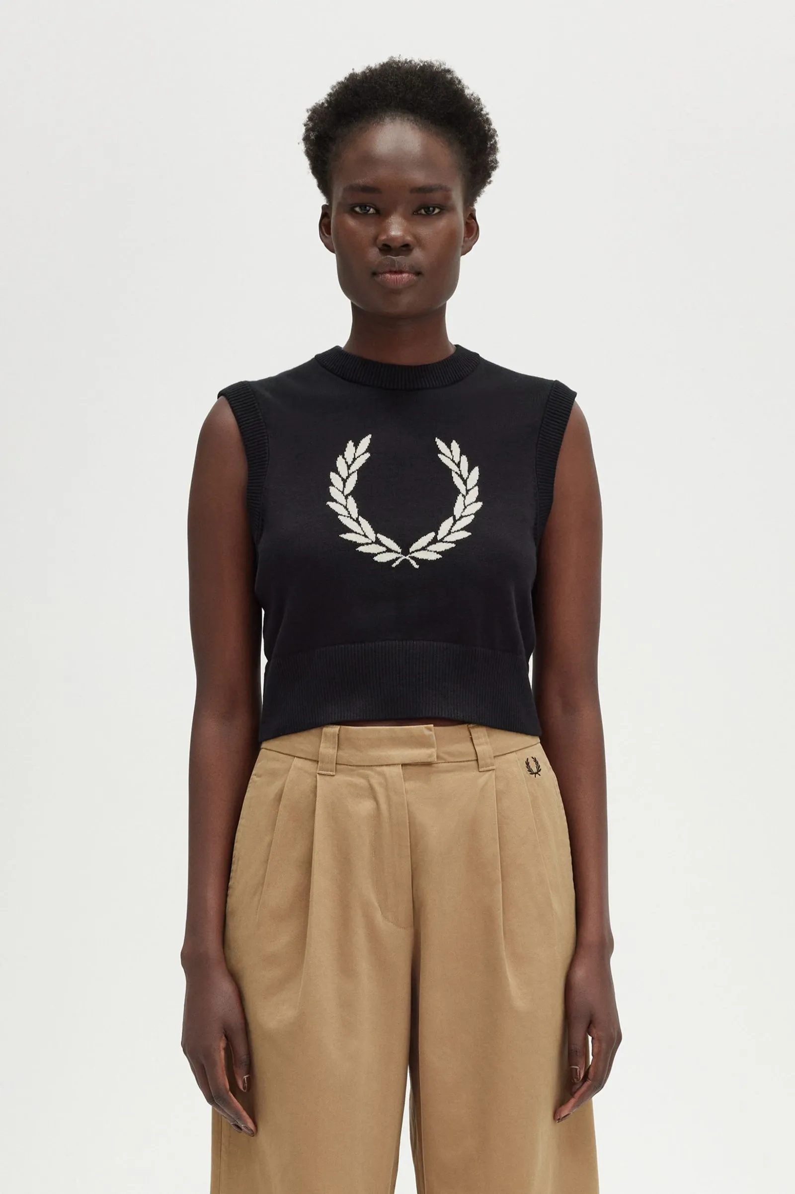 Camiseta de punto sin mangas Laurel Wreath