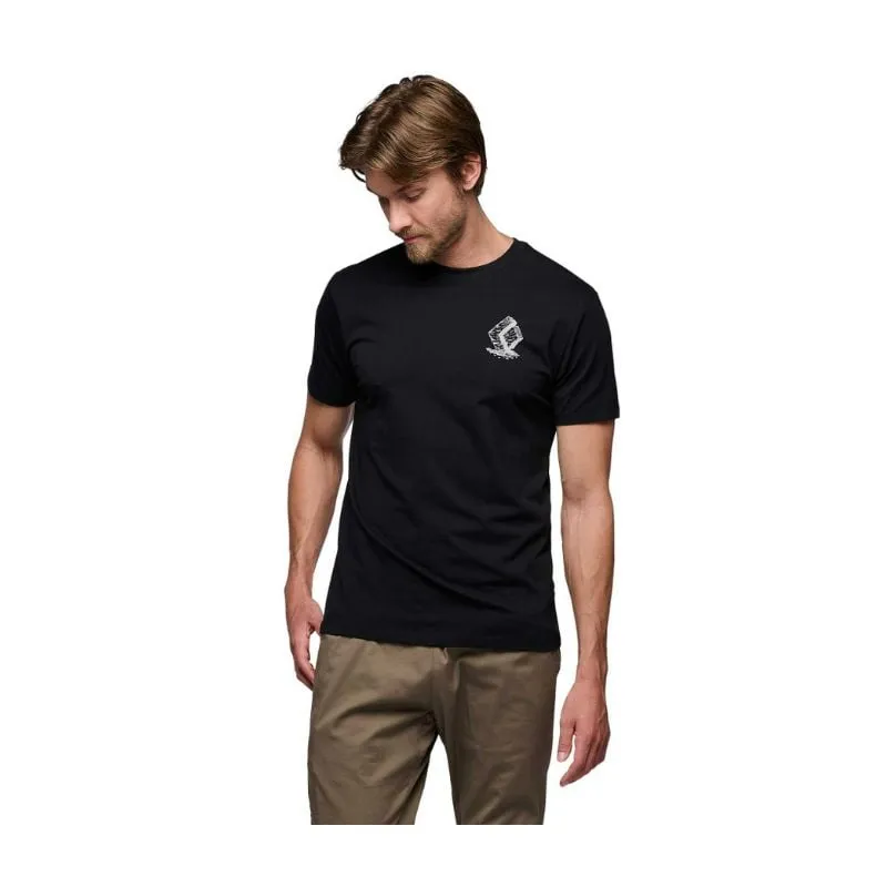 Camiseta escalada Black Diamond Camiseta manga corta Boulder (Negro)