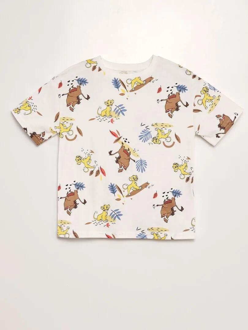 CAMISETA ESTAMPADA 'DISNEY'  BEIGE