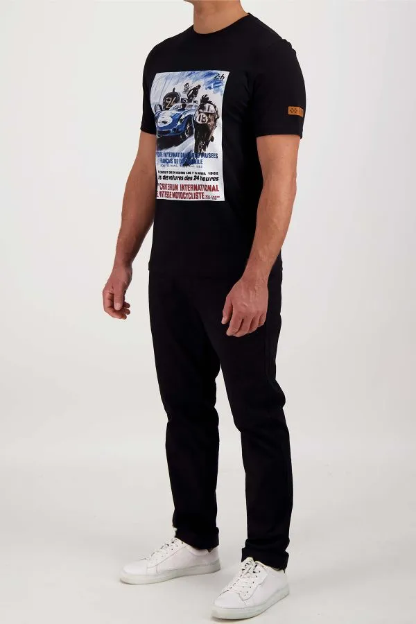 CAMISETA HOMBRE 24H LE MANS TSM62005 NOIR