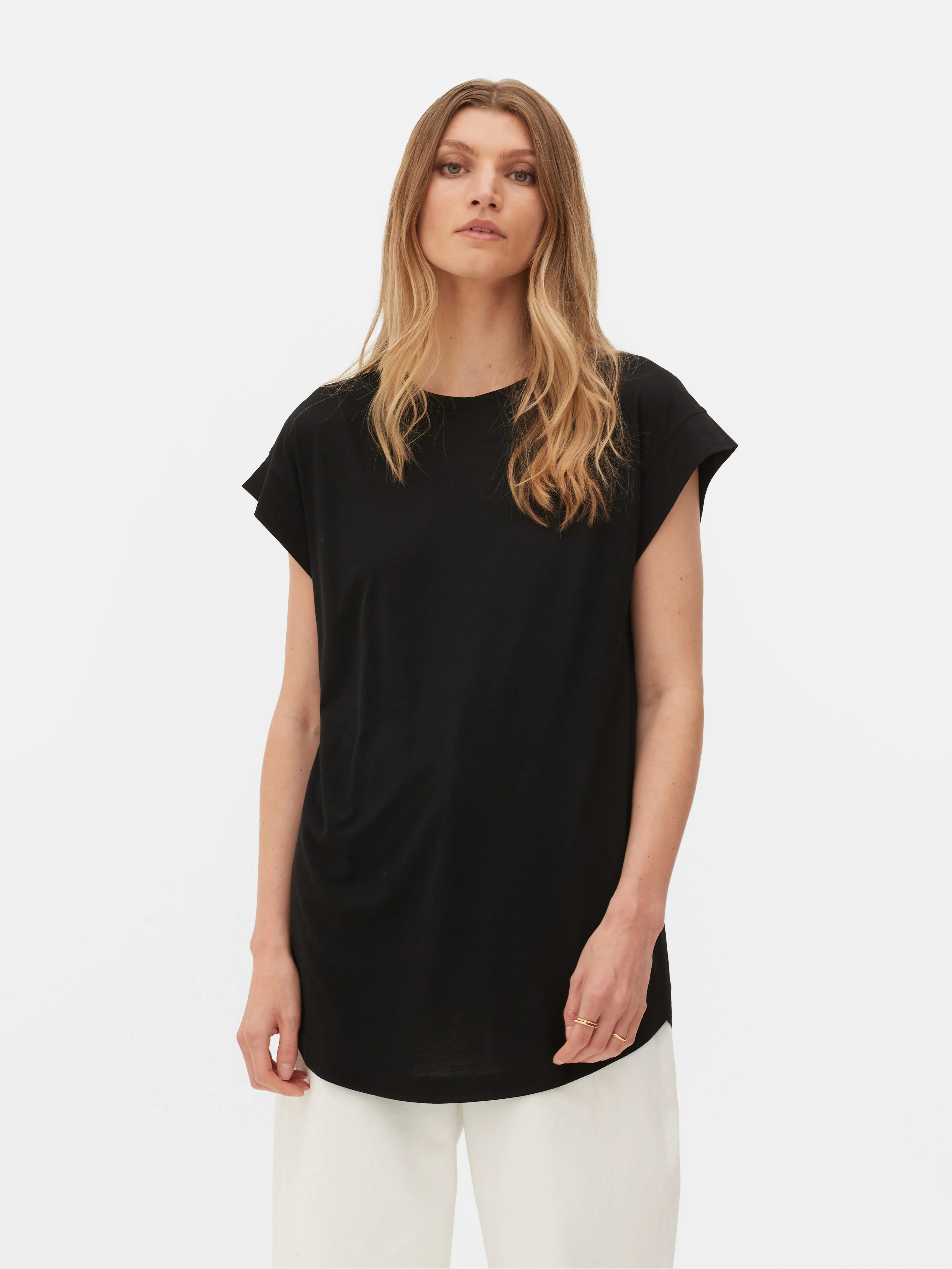 Camiseta larga básica