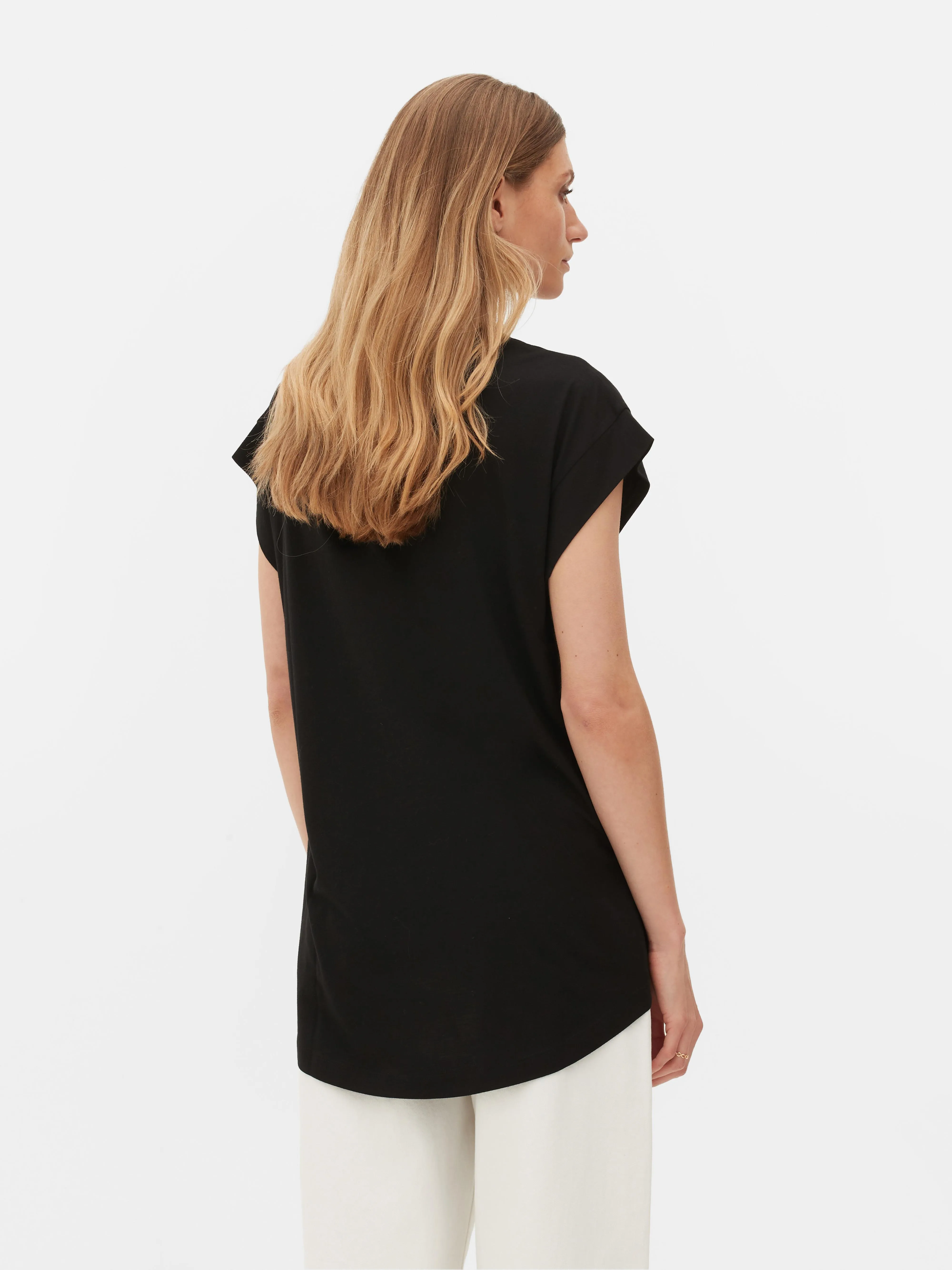 Camiseta larga básica