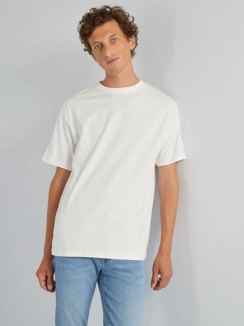 CAMISETA LISA DE PUNTO  TOUGH COTTON¿  BLANCO