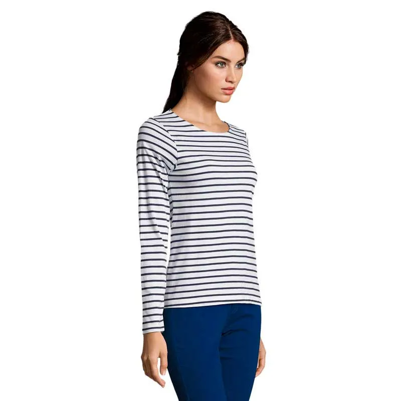 CAMISETA MANGA LARGA RAYAS MARINO MARINE WOMEN  SOL'S