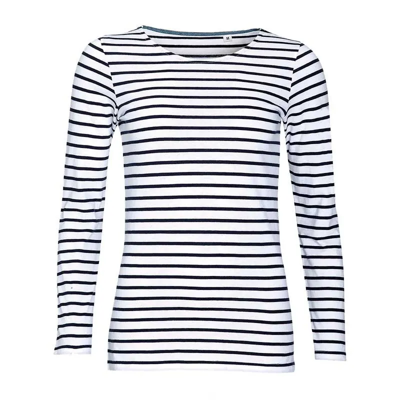 CAMISETA MANGA LARGA RAYAS MARINO MARINE WOMEN  SOL'S