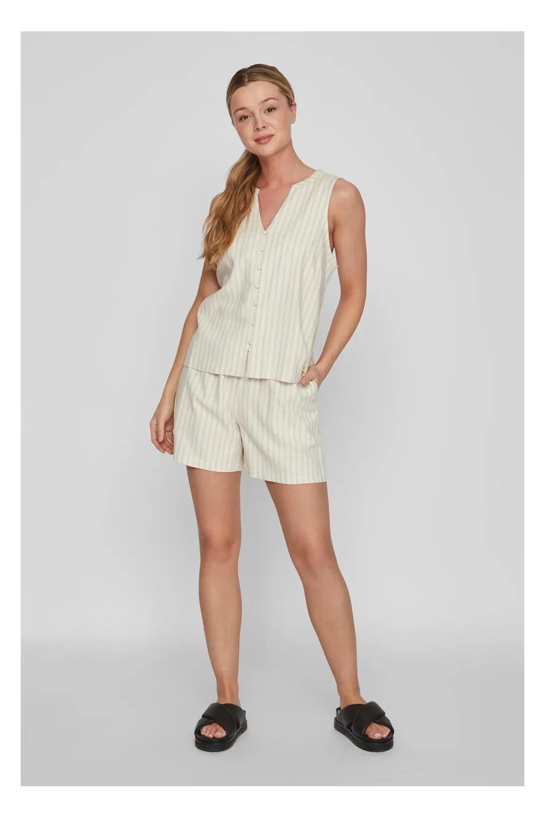CAMISETA MUJER VILIPA BEIGE