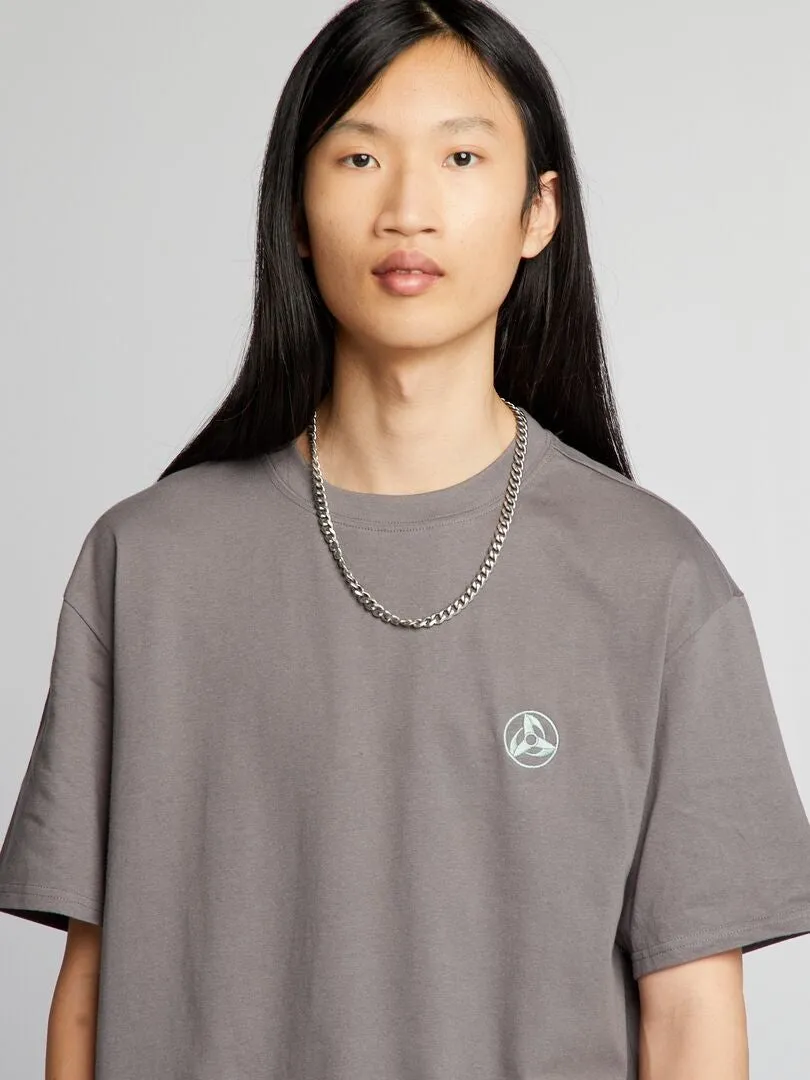 CAMISETA OVERSIZE 'NARUTO'  GRIS