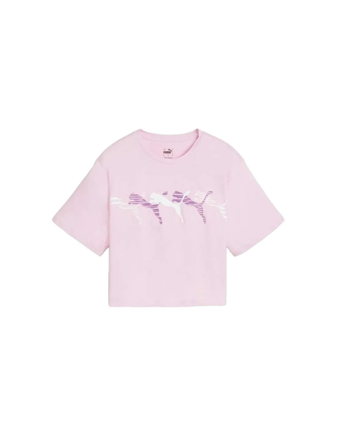 Camiseta Puma Essentials + AB Relaxe Lila Mujer