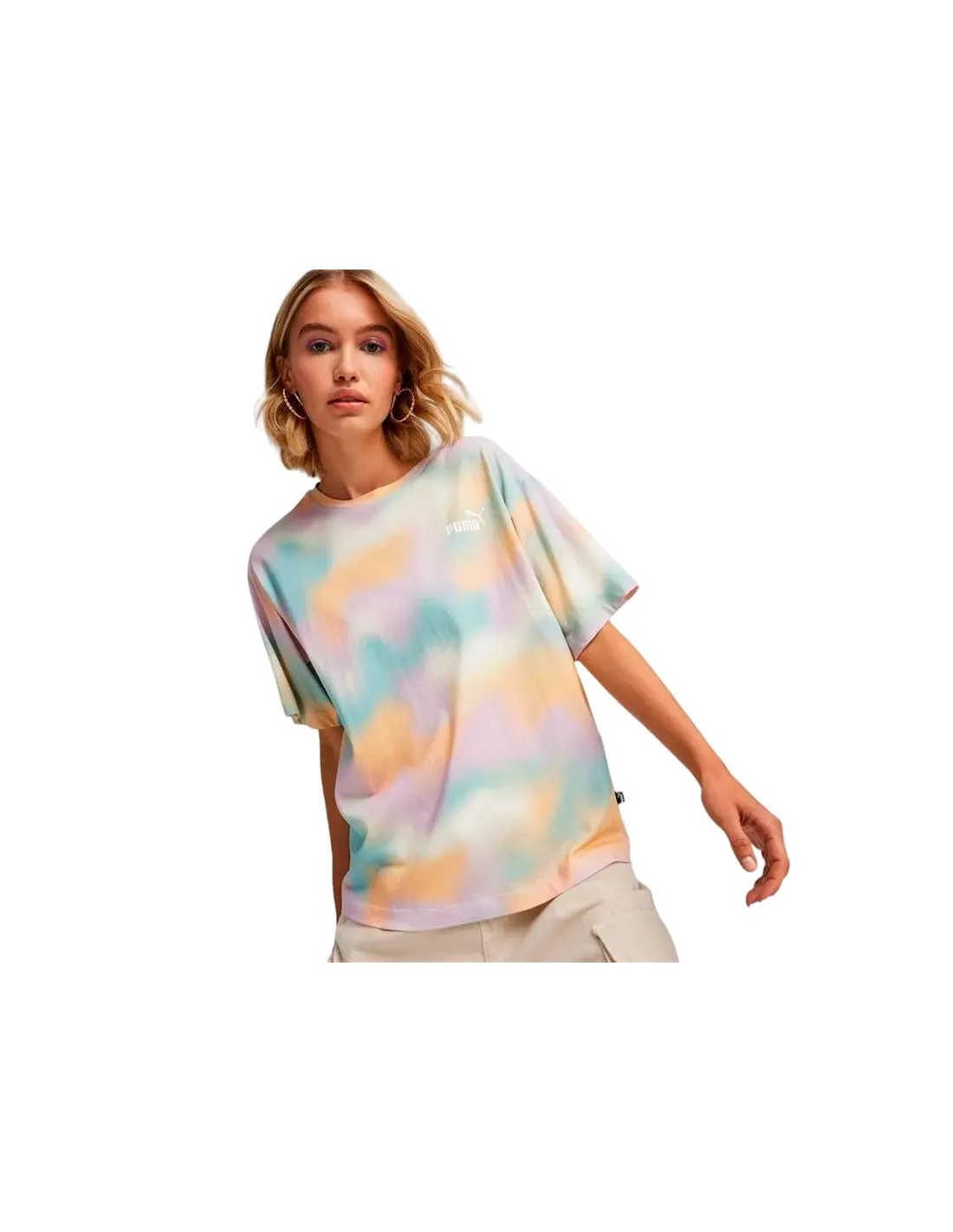 Camiseta Puma Essentials + Summer Daze Mujer Multicolor