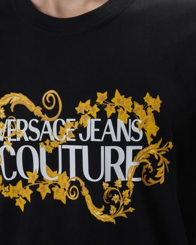 Camiseta Versace Jeans Couture 77GAHE05 Negro