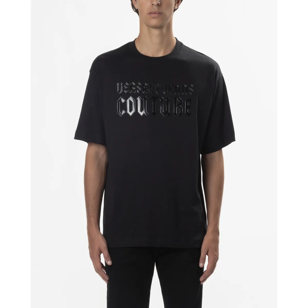 Camiseta Versace Jeans Couture 77GAHL02 Negro