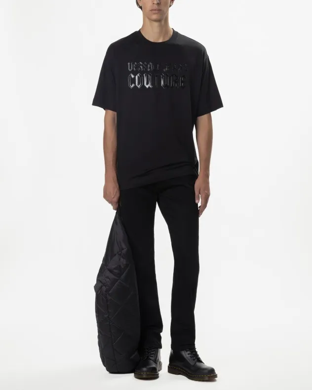 Camiseta Versace Jeans Couture 77GAHL02 Negro