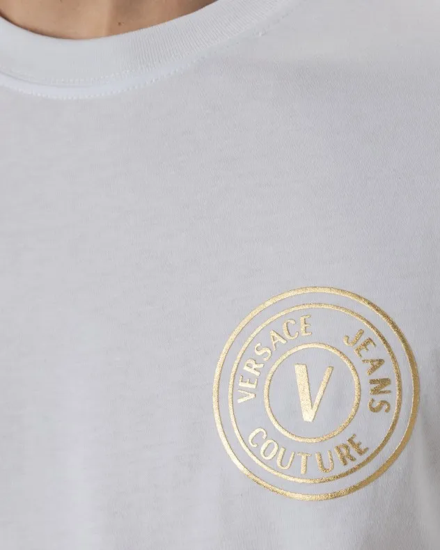 Camiseta Versace Jeans Couture 77GAHT00 Blanco