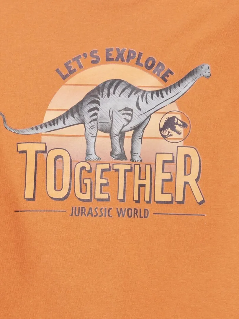CAMISETA 'JURASSIC PARK'  MARRON