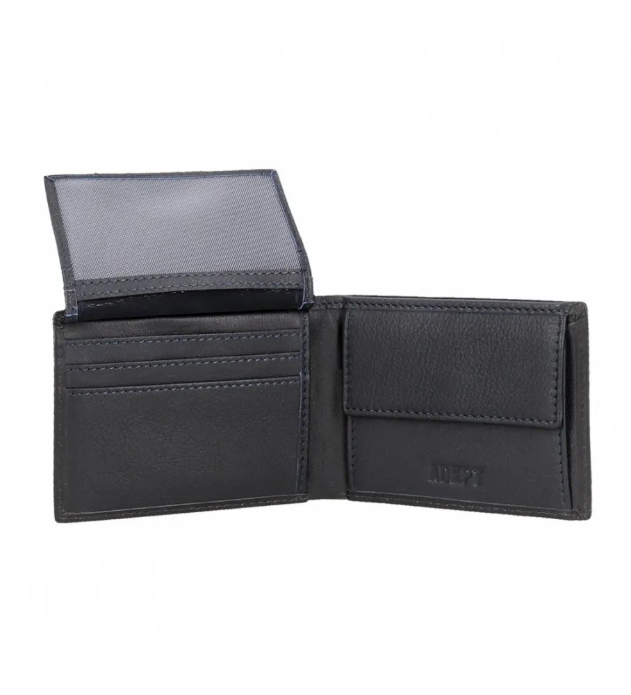 CARTERA ADEPT MAX AZUL 11X8X1CM
