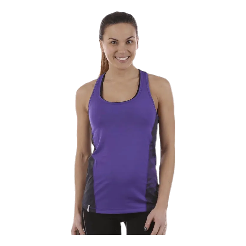 Casall Shattered Print Racerback Purple