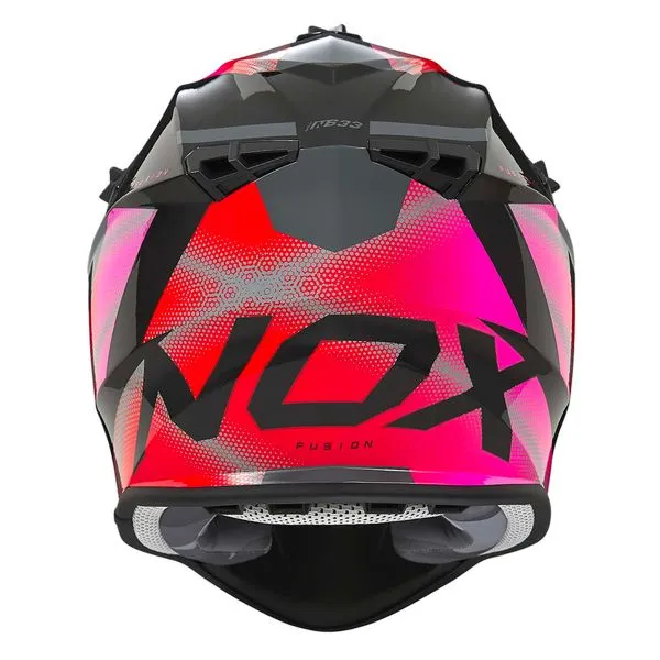 Casco NOX N633 Fusion Nardo Grey Iridium Pink 