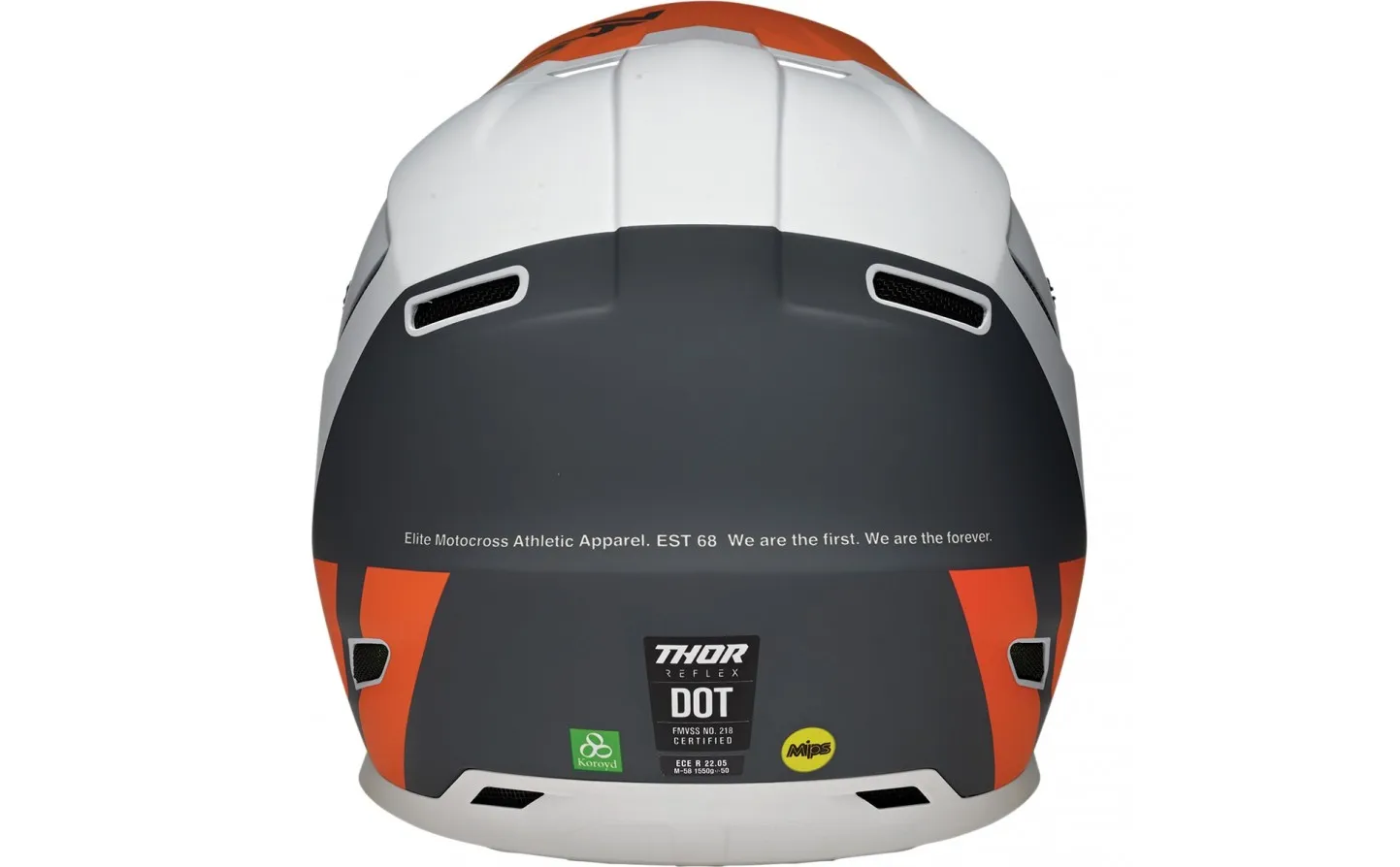 Casco Thor Reflex Ece Cube Gris Naranja |01107491|