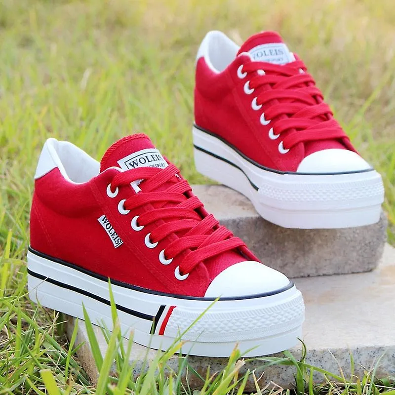 CASUAL WEDGE ZAPATILLAS TRANSPIRABLES, ZAPATILLAS DE PLATAFORMA