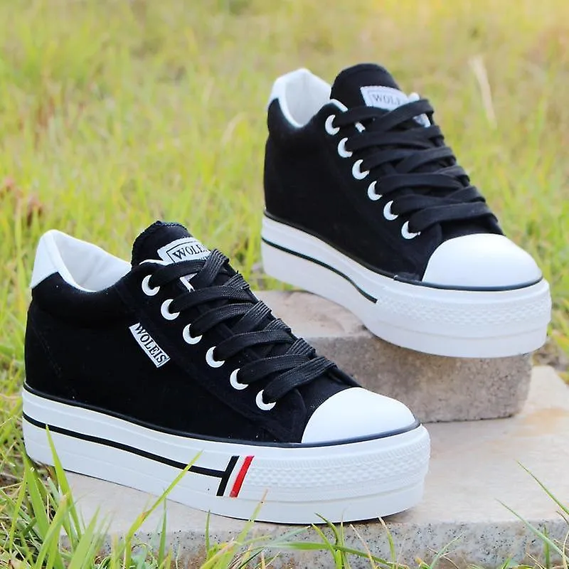 CASUAL WEDGE ZAPATILLAS TRANSPIRABLES, ZAPATILLAS DE PLATAFORMA