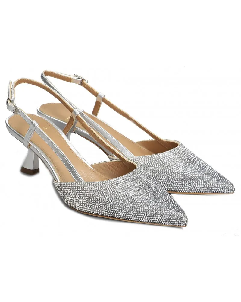 CHANTAL  2254 ARGENTO  SLINGBACK CON STRASS EN DONNA
