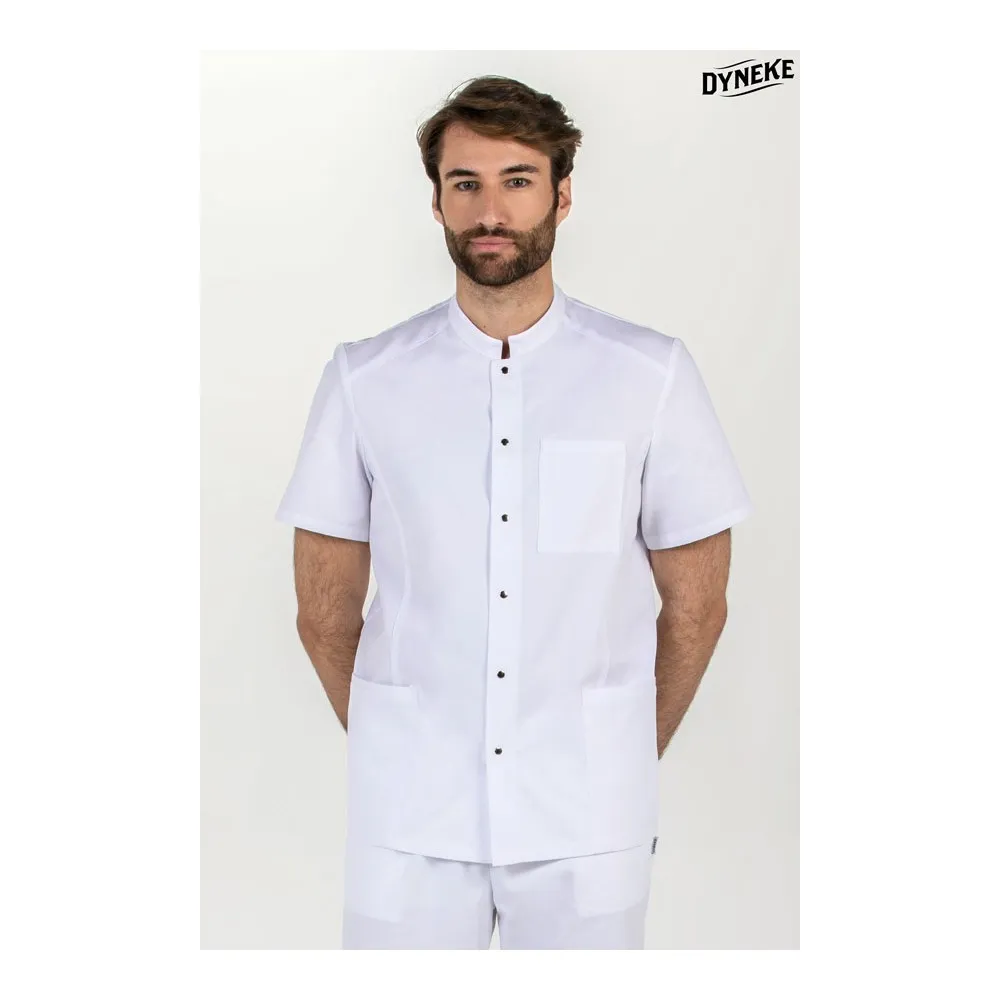 Chaqueta hombre m/c cuello mao blanca