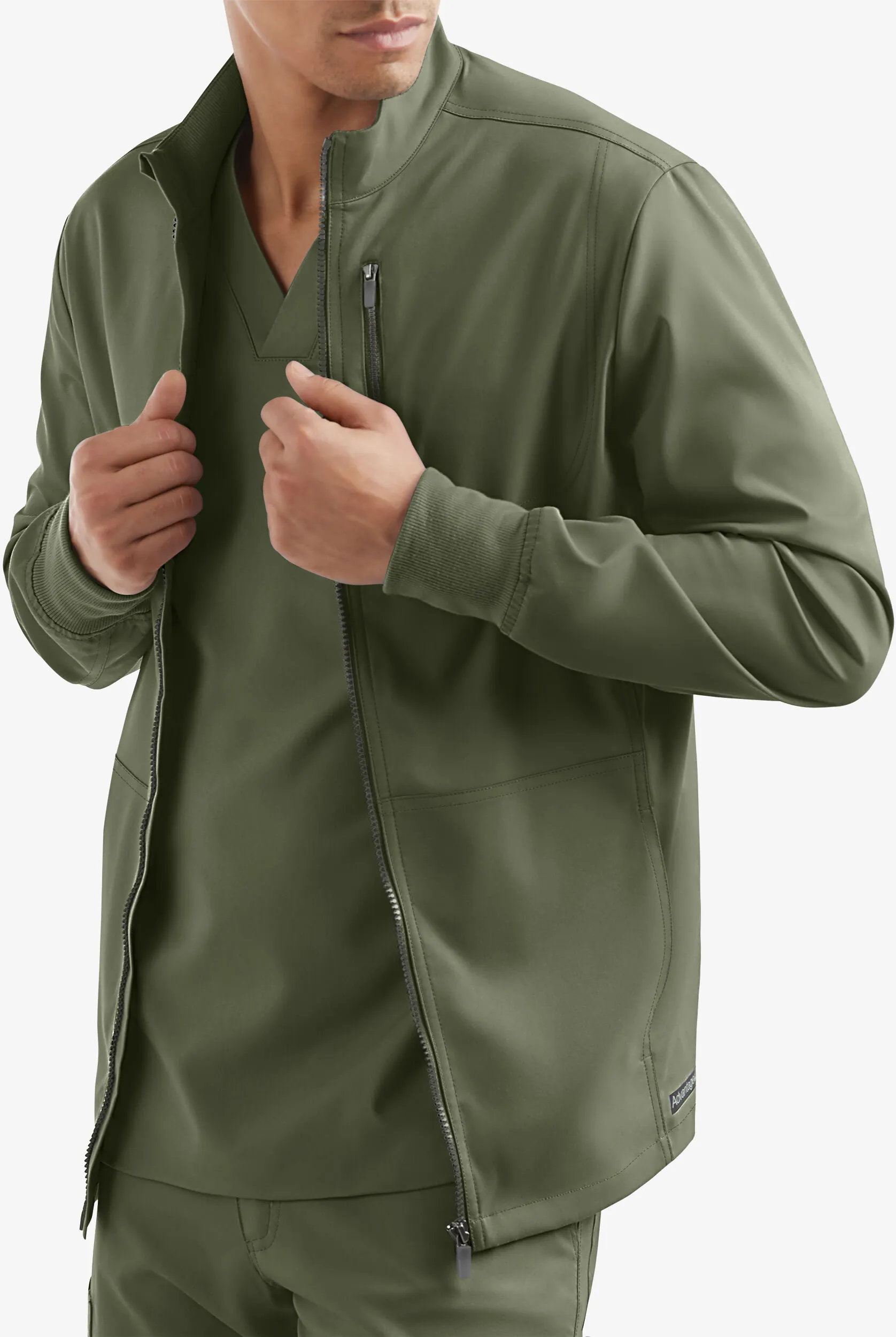Chaqueta médica abrigada UA Advantage STRETCH con cremallera y 4 bolsillos para hombre