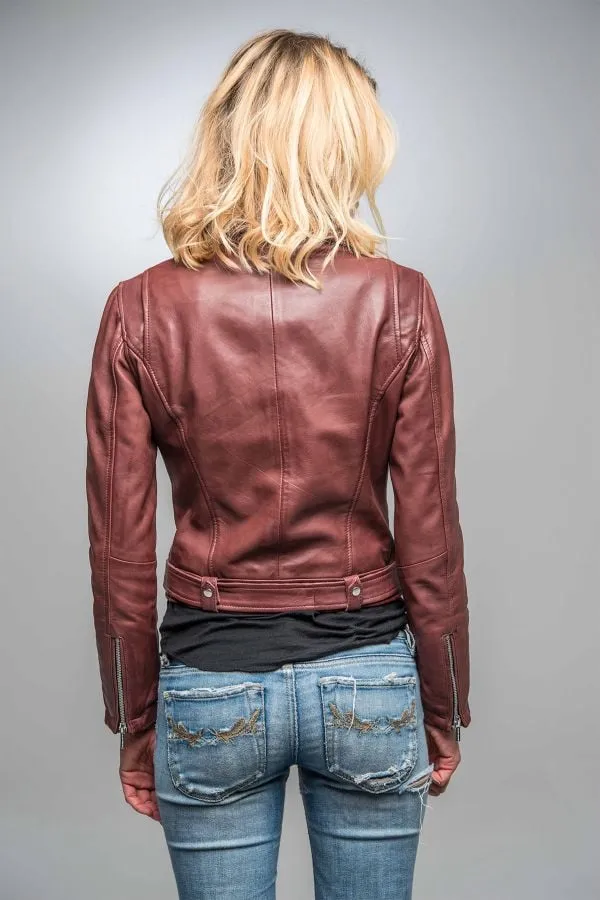 Chaqueta Mujeres Rose Garden Laurie Lamb Castel Burgundy Zz