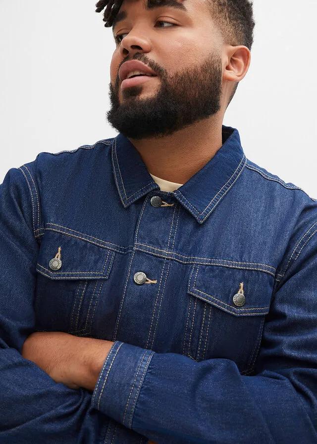 Chaqueta vaquera denim oscuro