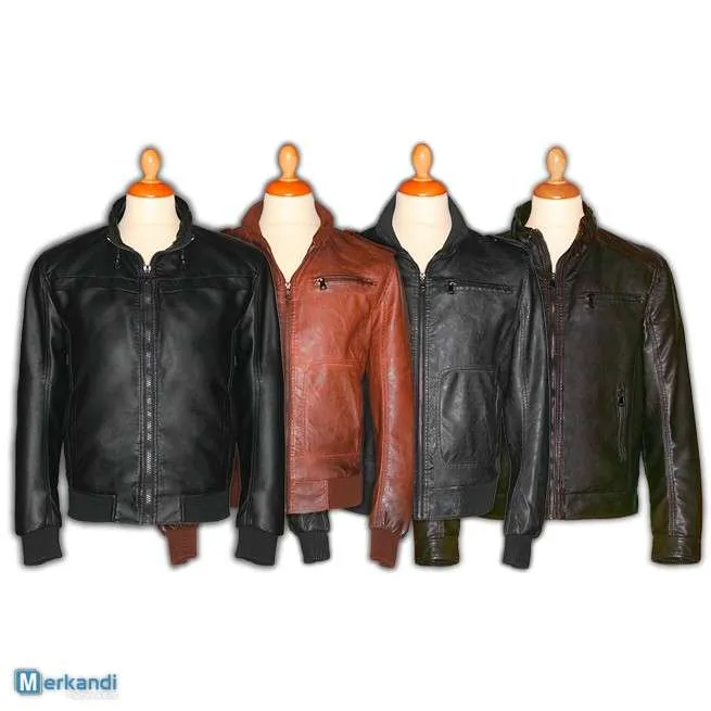 Chaquetas Hombres Polipiel Ref. 1608 Colores: Negro y tonos de marrón.