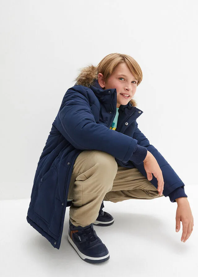 Chaquetón Azul marino estampado