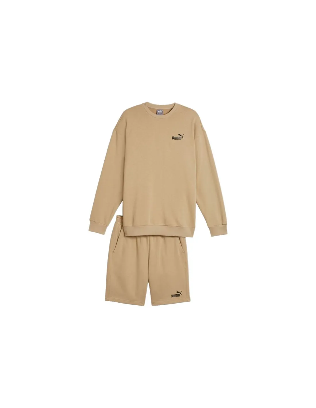 Chándal Puma Relaxed Seat Suit Beige Hombre